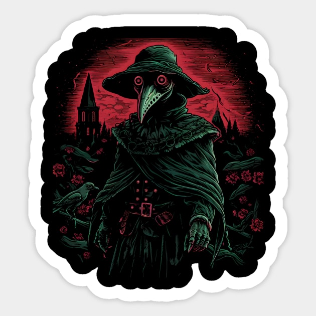 The Plague Doctor Sticker by lord.mandragoran